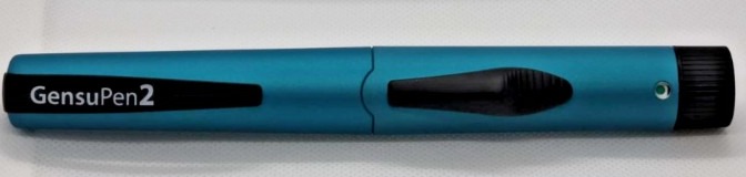 Blue Gensupen2 reusable injection pen